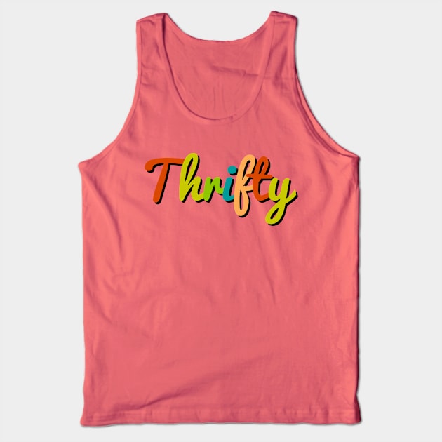 Thrifty Colorful Typography Title for Careful Kids Tank Top by Inspire Enclave